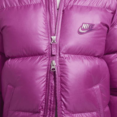 Parka con gorro holgada Therma-FIT Repel para niños talla grande Nike Sportswear Heavyweight Synthetic Fill EasyOn