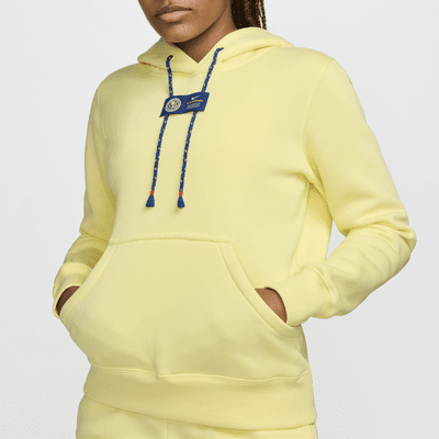 Sudadera con gorro sin cierre de fútbol Nike para mujer Club América Phoenix Fleece