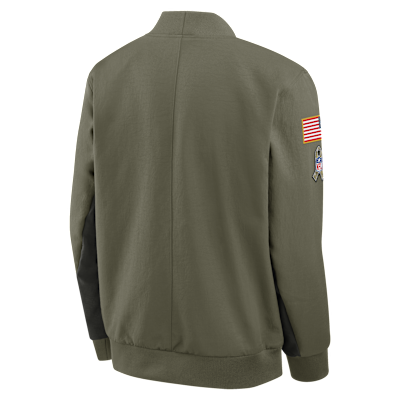 Dallas Cowboys Salute to Service Sideline Men's Nike NFL Full-Zip Bomber Jacket