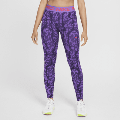 Nike Pro Girls' Dri-FIT Mid-Rise Leggings