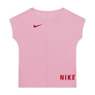 pink nike training top