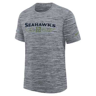 Playera Nike Dri-FIT de la NFL para niños talla grande Seattle Seahawks Rivalry Sideline Velocity