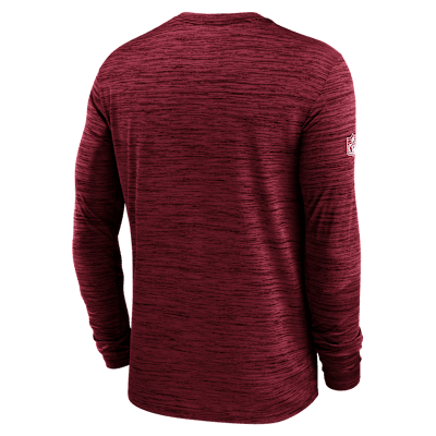 Tampa Bay Buccaneers Sideline Team Issue Velocity Men's Nike Dri-FIT NFL Long-Sleeve T-Shirt