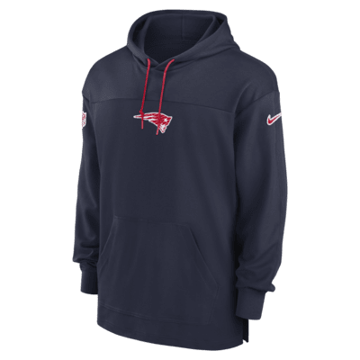 Sudadera con gorro sin cierre Nike de la NFL para hombre New England Patriots Sideline