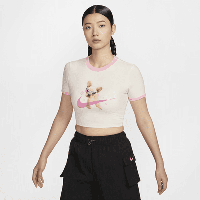 Nike Sportswear 女款合身短版 T 恤