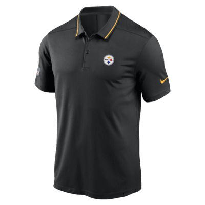 Nike Men's Dri-Fit Lockup Victory (NFL Pittsburgh Steelers) Polo Shirt in Black, Size: Small | NS2819M27L-63P