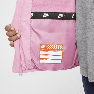 Veste matelassée avec Swoosh en relief Nike pour enfant