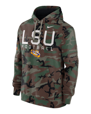 Мужское худи LSU Tigers Military Appreciation Club Men’s Nike College Pullover Hoodie