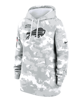 Женское худи Buffalo Bills Salute to Service Primary Edge Club Nike NFL Pullover Hoodie