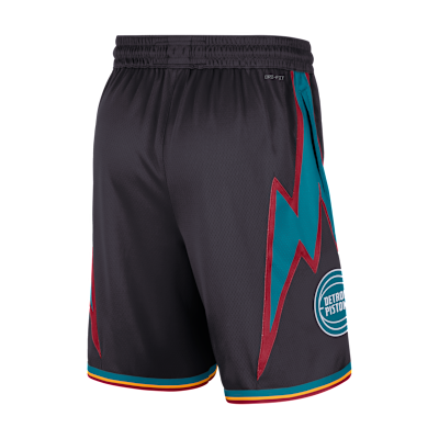 Shorts de alero polivalente de la NBA para hombre Nike Dri-FIT de los Detroit Pistons de la colección City Edition