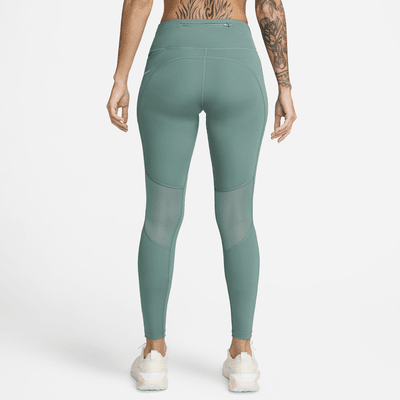 Nike Epic Fast-løbeleggings med mellemhøj talje og lomme til kvinder