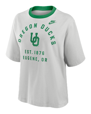 Женская футболка Oregon Legacy Arch Script Boxy Nike College