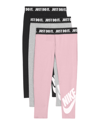 Детские тайтсы Nike Little Kids' Leggings (3-Pack)