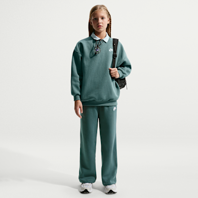 Φούτερ σε φαρδιά γραμμή Nike Sportswear Club Fleece για μεγάλα παιδιά