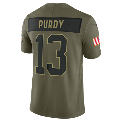 Brock Purdy San Francisco 49ers Salute to Service Men's Nike Dri-FIT NFL Limited Jersey