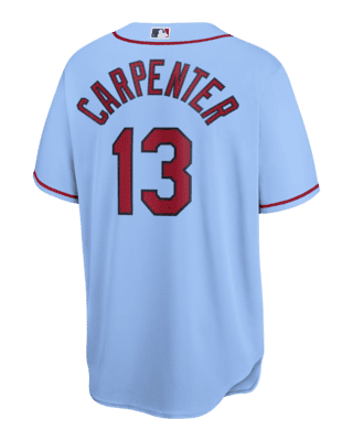 Men's St. Louis Cardinals #13 Matt Carpenter Authentic Cream USA Flag  Fashion Baseball Jersey