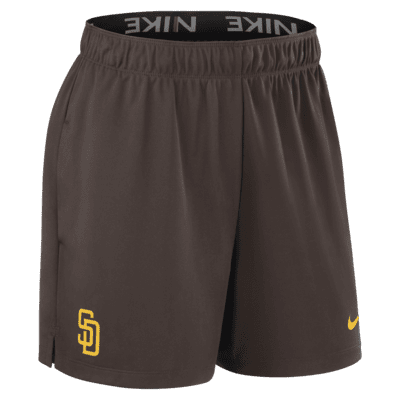 San Diego Padres Authentic Collection Practice Women's Nike Dri-FIT MLB Shorts