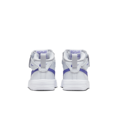 Tenis para bebé e infantil Nike Force 1 Mid EasyOn