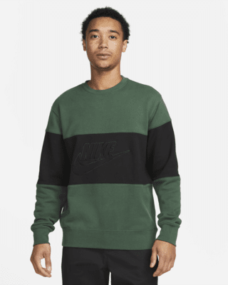 Мужские  Nike Club French Terry Color-Blocked Crew