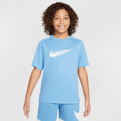 Playera de manga corta Dri-FIT para niños talla grande Nike Multi