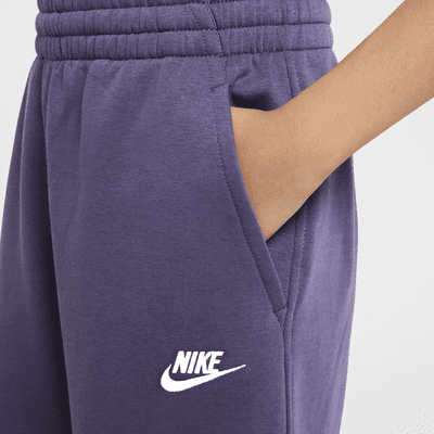 Pants de pierna ancha para niña Nike Sportswear Club Fleece