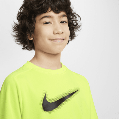 Playera de entrenamiento con gráfico Dri-FIT para niño talla grande Nike Multi