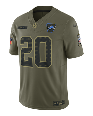 Мужские джерси Barry Sanders Detroit Lions Salute to Service Retired Nike Dri-FIT NFL Limited Jersey