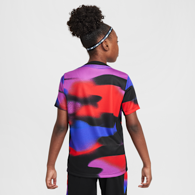 England Academy Pro Older Kids' Nike Dri-FIT Football Pre-Match Short-Sleeve Top