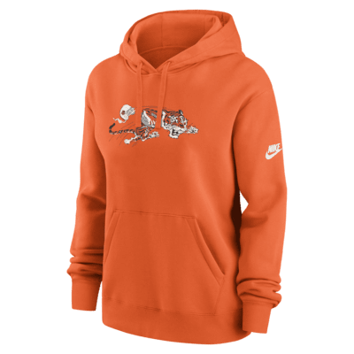 Sudadera con gorro sin cierre Nike de la NFL para mujer Cincinnati Bengals Club