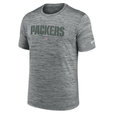 Green Bay Packers Nike Sideline Team Velocity Performance Long Sleeve  T-Shirt - Heather Gray