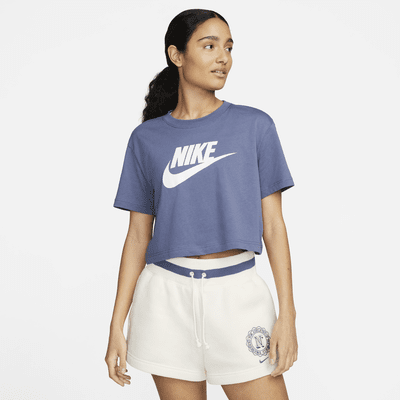 microscopio Talla Guardería Nike Sportswear Essential Women's Cropped Logo T-Shirt. Nike.com