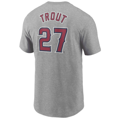  Mike Trout Los Angeles Angels MLB Kids 4-7 White Home