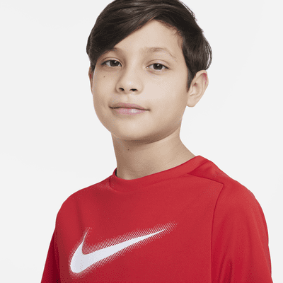 Nike Multi Dri-FIT Trainingsoberteil mit Grafik für ältere Kinder (Jungen)