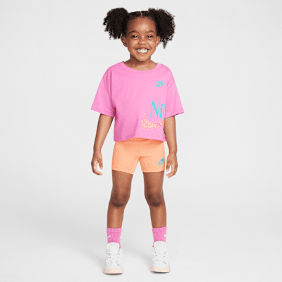 Nike Toddler Wild Flower Boxy T-Shirt and Shorts Set