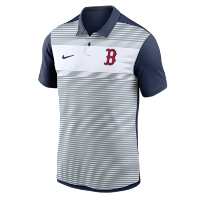Boston Red Sox Striped Vapor Polo Men's Nike Dri-FIT MLB Polo
