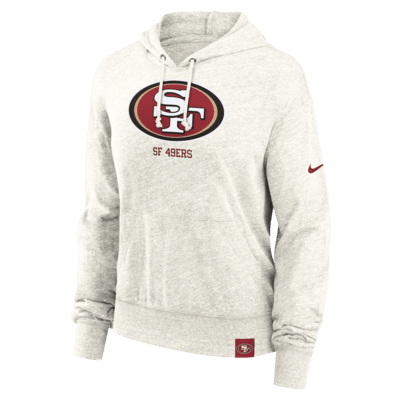 Sudadera con gorro sin cierre Nike de la NFL para mujer San Francisco 49ers Gym Vintage