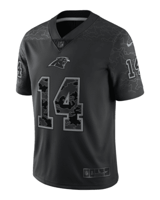 Men's Nike Sam Darnold Black Carolina Panthers Rflctv Limited Jersey Size: Small