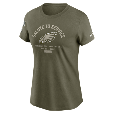 Philadelphia Eagles Salute to Service Sideline Women's Nike NFL T-Shirt