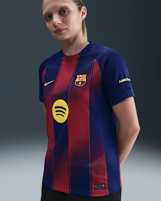 Женские джерси FC Barcelona 2025/26 Stadium Home Nike Dri-FIT Soccer Replica Jersey
