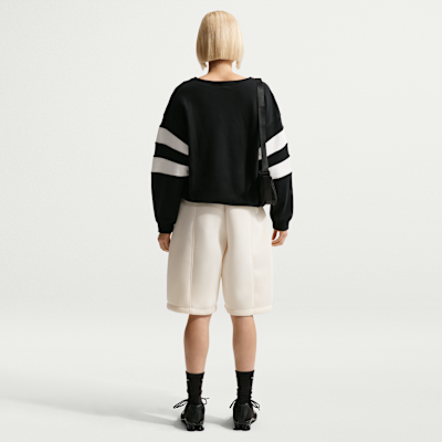 나이키 스포츠웨어 클럽 플리스 여성 오버사이즈 브이넥 스웻셔츠