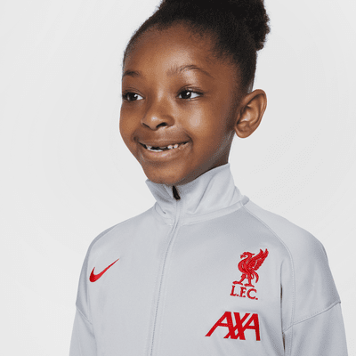 Tuta da calcio in maglia Nike Dri-FIT Liverpool FC Strike per bambino/a – Terza