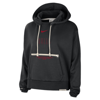 Chicago Bulls Standard Issue Women's Nike Dri-FIT NBA Pullover Hoodie