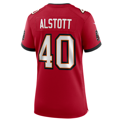 Jersey Nike de la NFL Game para mujer Mike Alstott Tampa Bay Buccaneers 50th Anniversary
