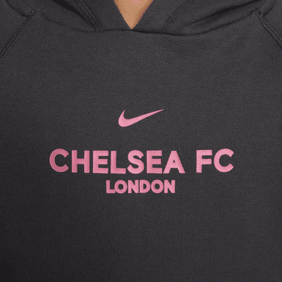 Sudadera de fútbol con gorro sin cierre Nike para niños talla grande Chelsea FC alternativa