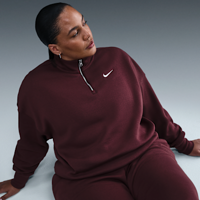 Nike Sportswear Phoenix Fleece Women's Over-Oversized 1/4-Zip (Plus Size)