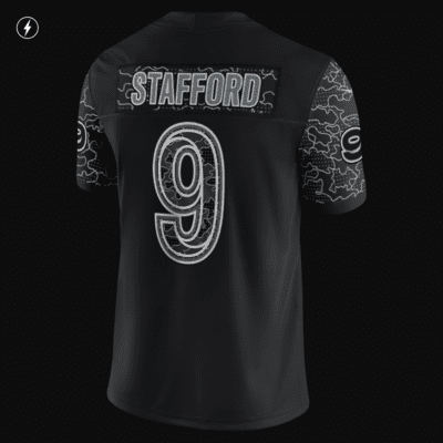 Jersey de fútbol americano Fashion para hombre NFL Los Angeles Rams RFLCTV (Matthew Stafford)