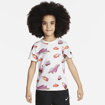 Playera con estampado Sole Food para niños de preescolar Nike