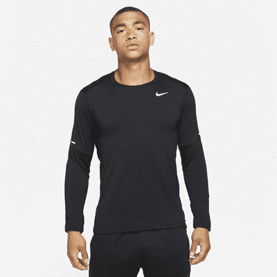 Men's Nike Dri-Fit Element Running Crew - Black/Reflective Silver, XL