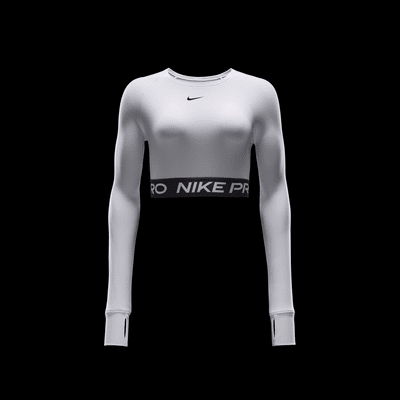 Camisola recortada de manga comprida Dri-FIT Nike Pro para mulher