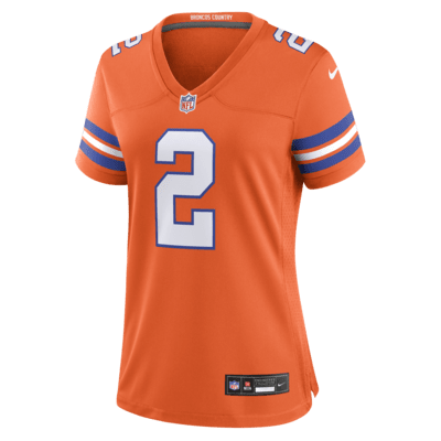 Jersey de fútbol americano Nike de la NFL Game para mujer Patrick Surtain II Denver Broncos